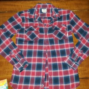 🌺VANS Big Boys Flannel Size XL